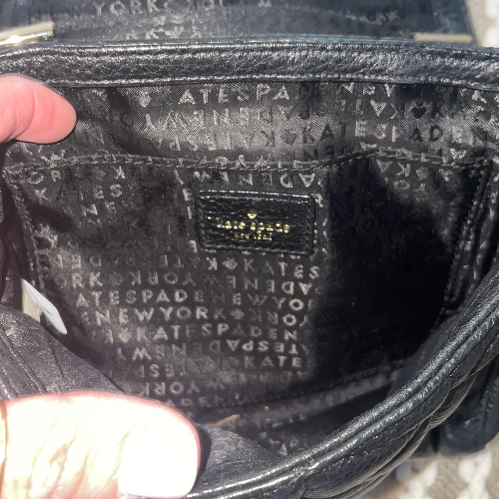 Kate Spade ♠️ black quilted purse - Picture 4 of 13